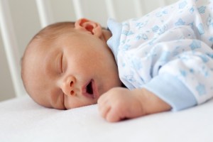 Photo of a sleeping baby
